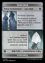 Magic the Gathering Card - Sorcerer // Virtuous - MTG Circle