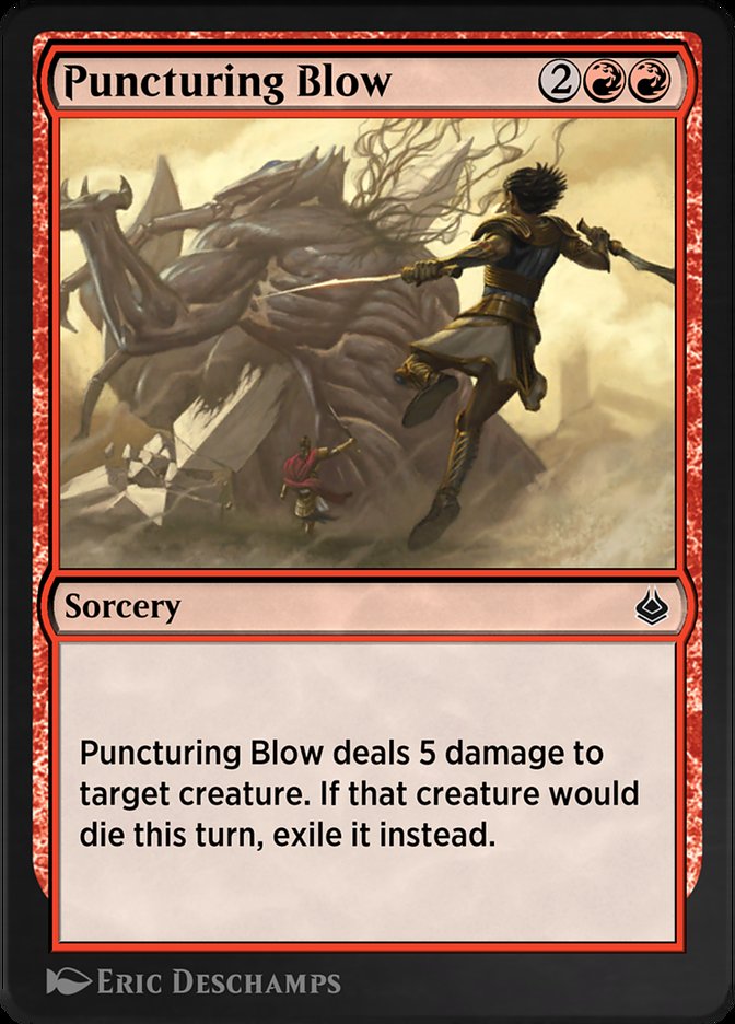 Magic the Gathering Card - Puncturing Blow - MTG Circle