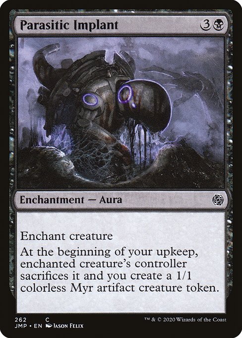 Magic the Gathering Card - Parasitic Implant - MTG Circle