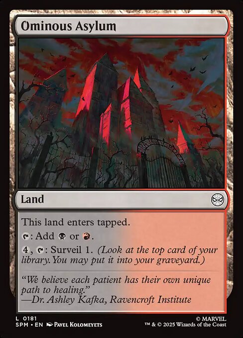 Magic the Gathering Card - Ominous Asylum - MTG Circle