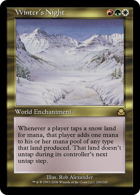 Magic the Gathering Card - Winter's Night - MTG Circle