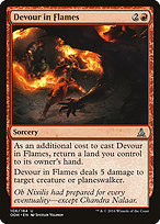 Magic the Gathering Card - Devour in Flames - MTG Circle