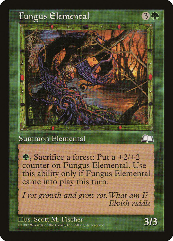 Magic the Gathering Card - Fungus Elemental - MTG Circle