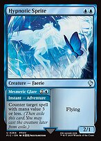 Magic the Gathering Card - Hypnotic Sprite // Mesmeric Glare - MTG Circle