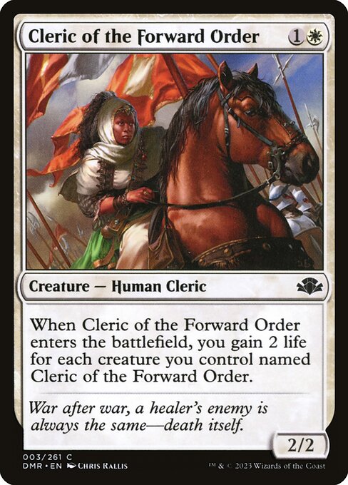 Magic the Gathering Card - Cleric of the Forward Order - MTG Circle