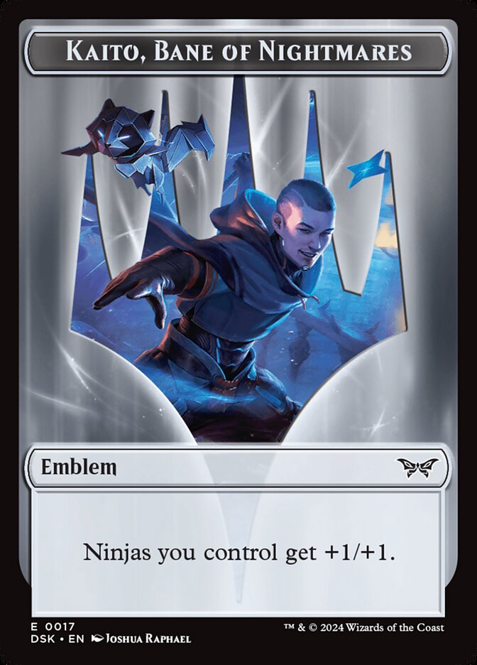 Magic the Gathering Card - Kaito, Bane of Nightmares Emblem - MTG Circle