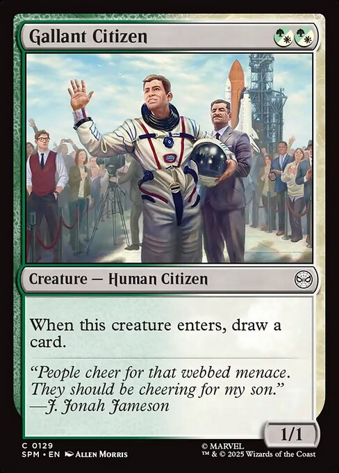 Magic the Gathering Card - Gallant Citizen - MTG Circle