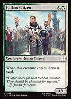 Magic the Gathering Card - Gallant Citizen - MTG Circle