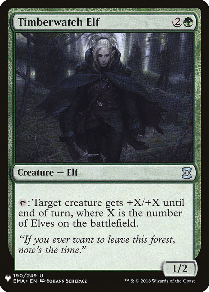 Magic the Gathering Card - Timberwatch Elf - MTG Circle