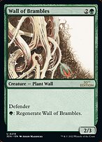 Magic the Gathering Card - Wall of Brambles - MTG Circle