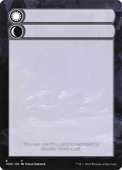 Magic the Gathering Card - Double-Faced Substitute Card - MTG Circle
