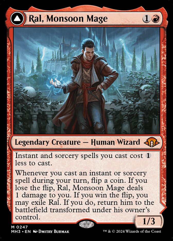 Magic the Gathering Card - Ral, Monsoon Mage - MTG Circle