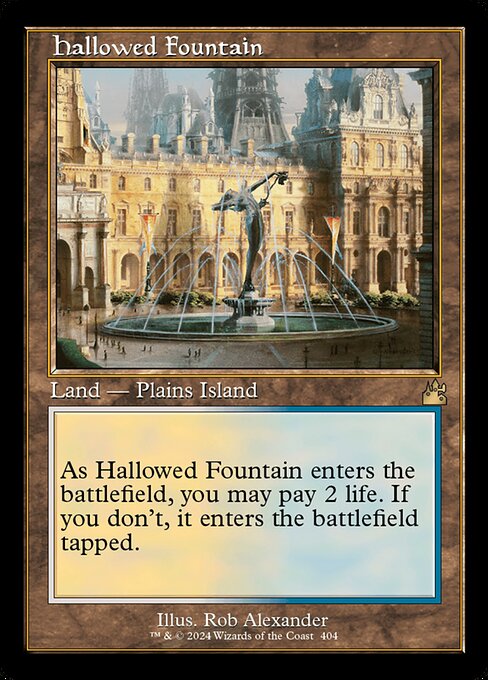 Magic the Gathering Card - Hallowed Fountain - MTG Circle