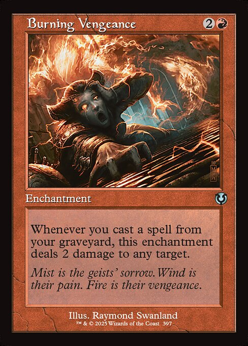 Magic the Gathering Card - Burning Vengeance - MTG Circle