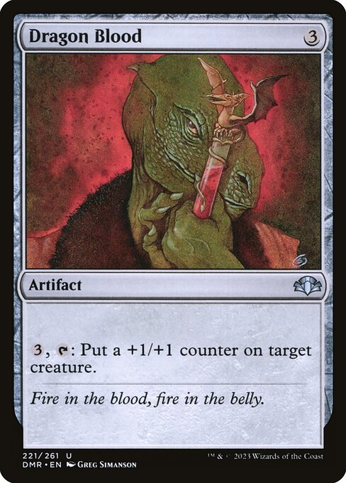 Magic the Gathering Card - Dragon Blood - MTG Circle