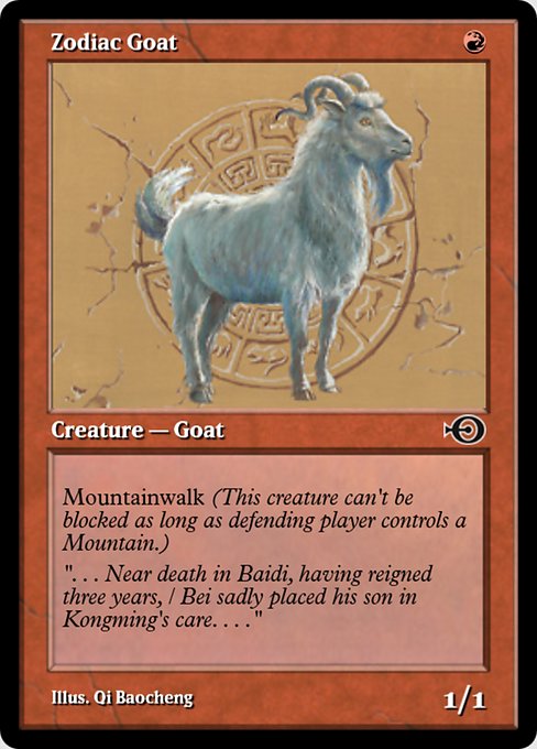 Magic the Gathering Card - Zodiac Goat - MTG Circle