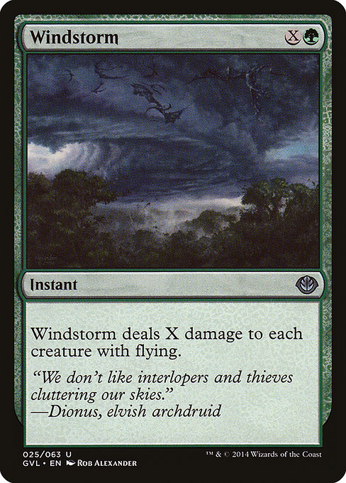 Magic the Gathering Card - Windstorm - MTG Circle