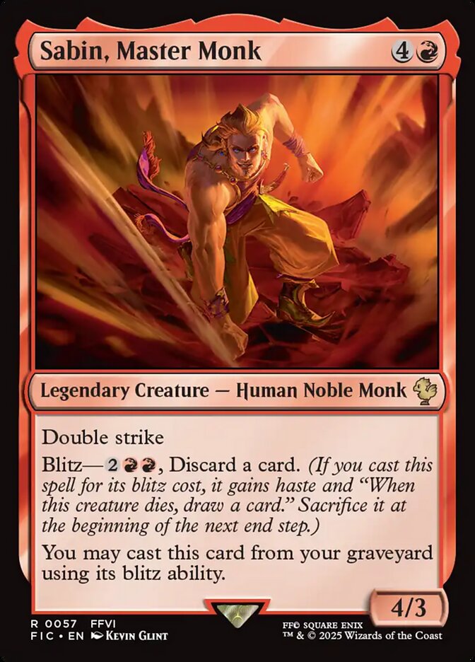 Magic the Gathering Card - Sabin, Master Monk - MTG Circle
