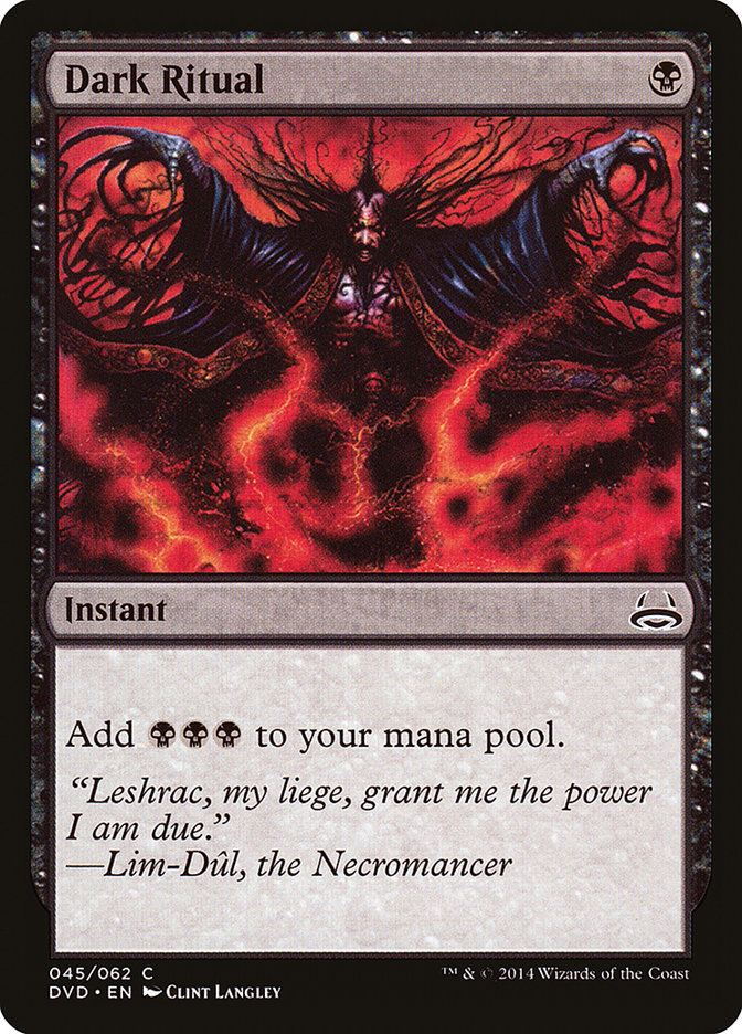 Magic the Gathering Card - Dark Ritual - MTG Circle