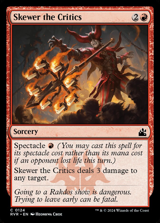 Magic the Gathering Card - Skewer the Critics - MTG Circle