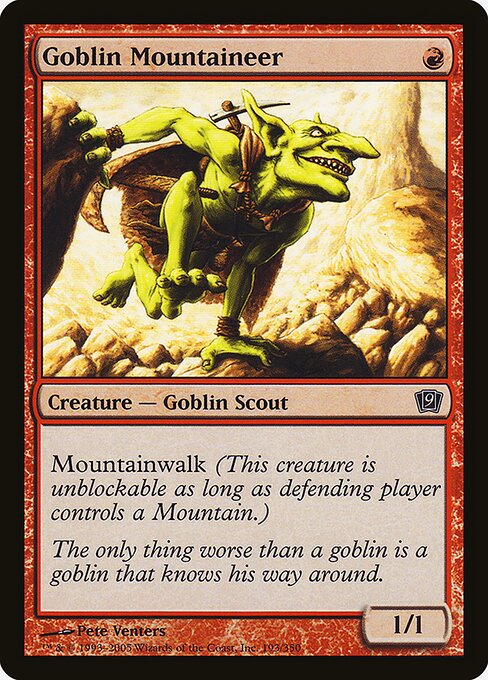 Magic the Gathering Card - Goblin Mountaineer - MTG Circle