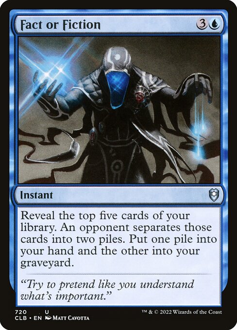 Magic the Gathering Card - Fact or Fiction - MTG Circle