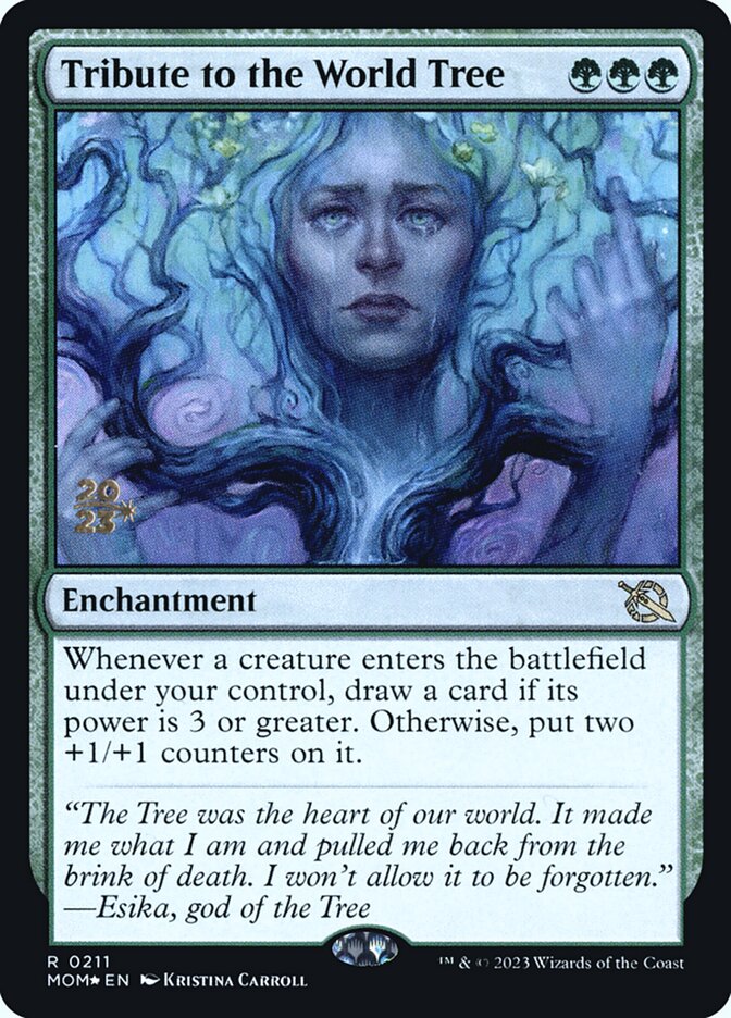 Magic the Gathering Card - Tribute to the World Tree - MTG Circle