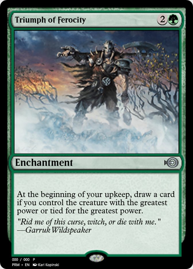 Magic the Gathering Card - Triumph of Ferocity - MTG Circle