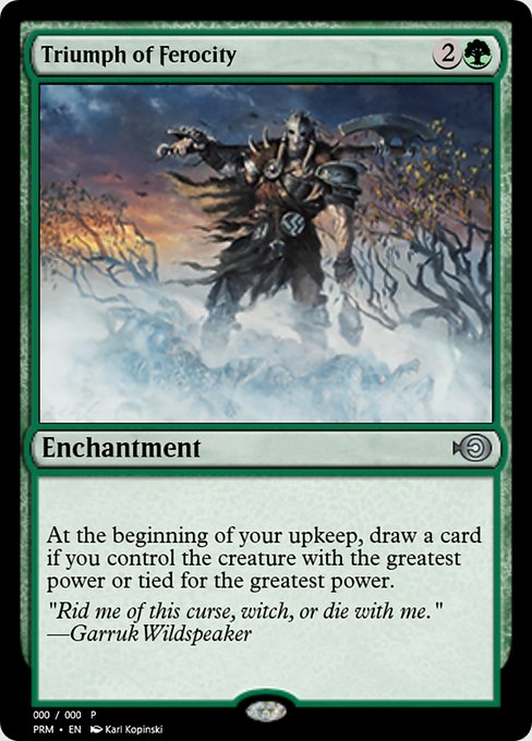 Magic the Gathering Card - Triumph of Ferocity - MTG Circle