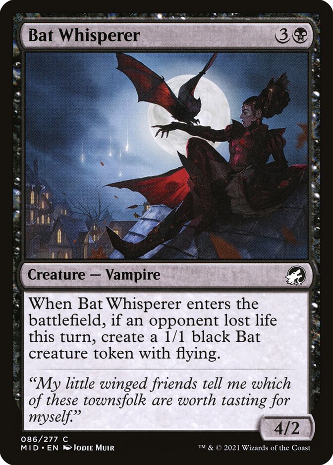Magic the Gathering Card - Bat Whisperer - MTG Circle