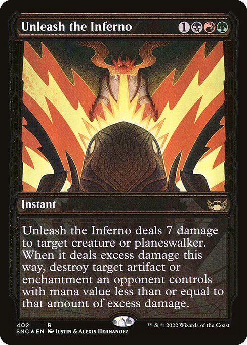 Magic the Gathering Card - Unleash the Inferno - MTG Circle