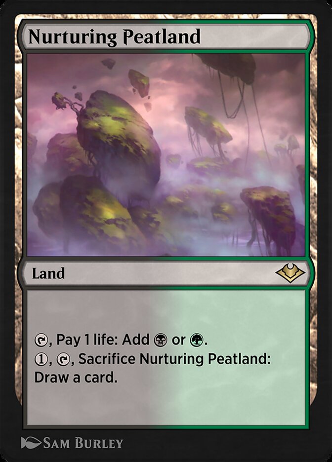 Magic the Gathering Card - Nurturing Peatland - MTG Circle