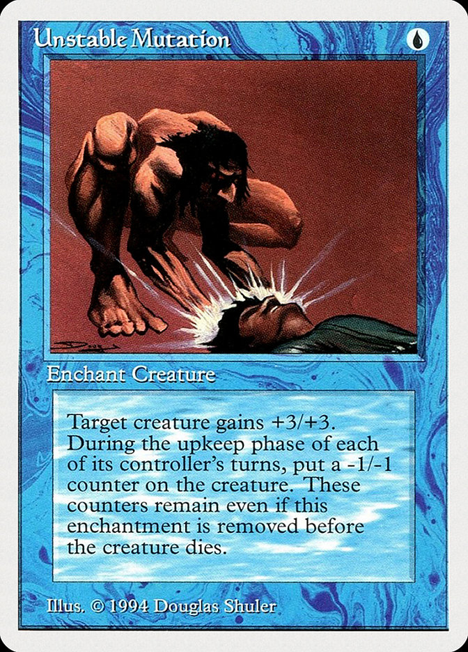 Magic the Gathering Card - Unstable Mutation - MTG Circle