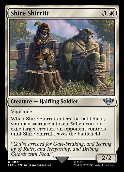 Magic the Gathering Card - Shire Shirriff - MTG Circle