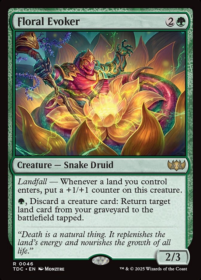 Magic the Gathering Card - Floral Evoker - MTG Circle