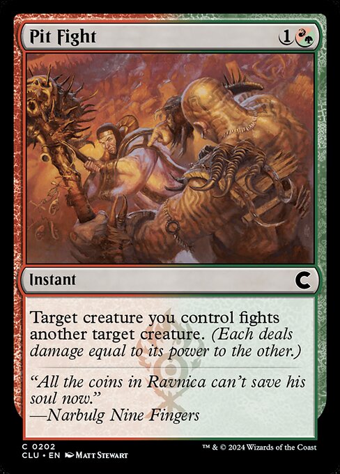 Magic the Gathering Card - Pit Fight - MTG Circle