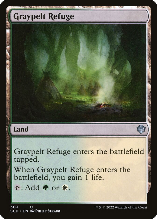Magic the Gathering Card - Graypelt Refuge - MTG Circle