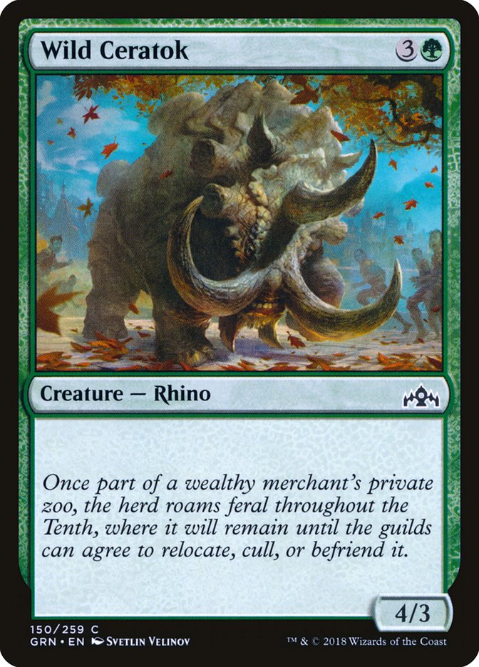 Magic the Gathering Card - Wild Ceratok - MTG Circle