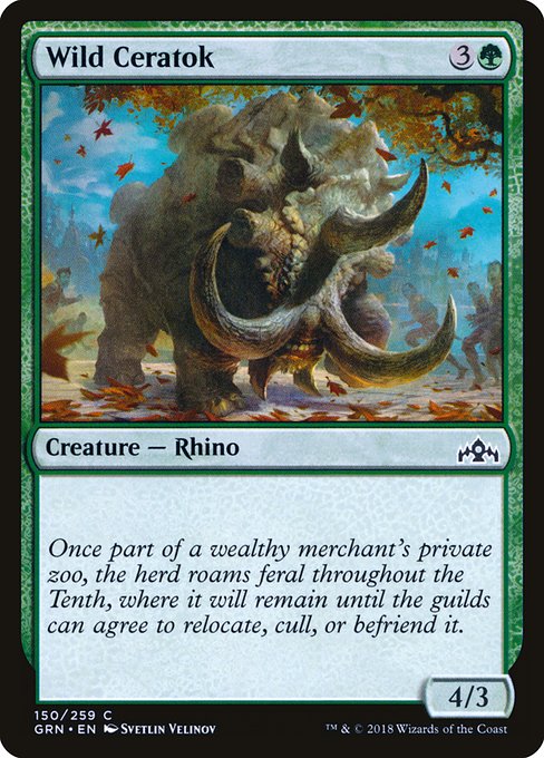 Magic the Gathering Card - Wild Ceratok - MTG Circle