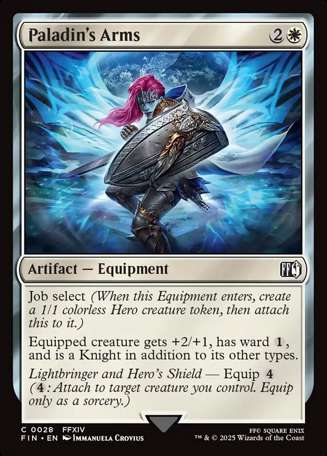 Magic the Gathering Card - Paladin's Arms - MTG Circle