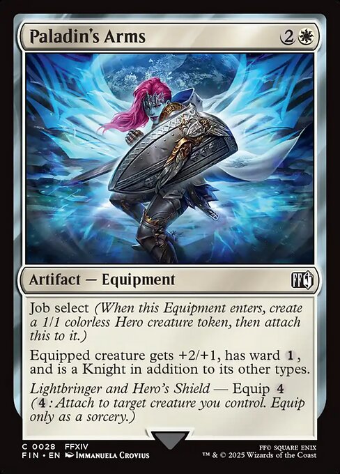 Magic the Gathering Card - Paladin's Arms - MTG Circle