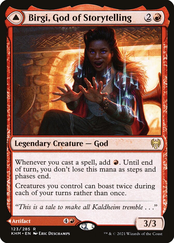 Magic the Gathering Card - Birgi, God of Storytelling - MTG Circle