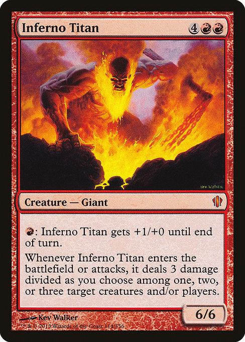 Magic the Gathering Card - Inferno Titan - MTG Circle