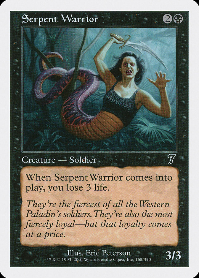 Magic the Gathering Card - Serpent Warrior - MTG Circle