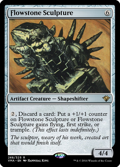 Magic the Gathering Card - Flowstone Sculpture - MTG Circle