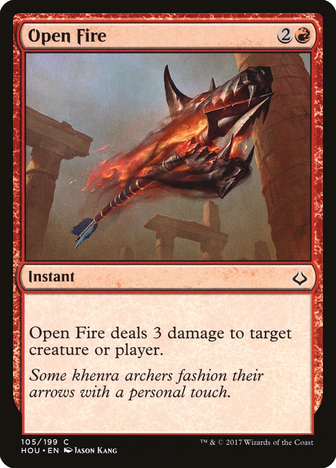 Magic the Gathering Card - Open Fire - MTG Circle