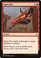 Magic the Gathering Card - Open Fire - MTG Circle