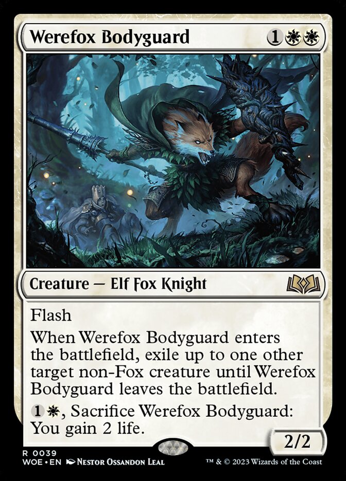 Magic the Gathering Card - Werefox Bodyguard - MTG Circle