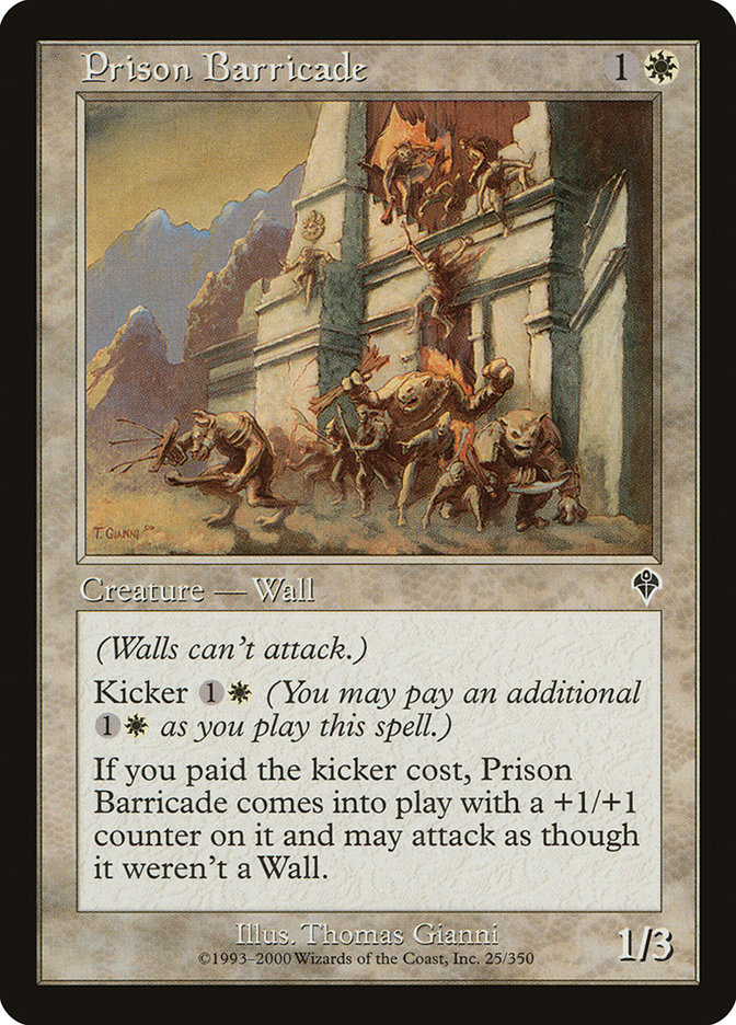 Magic the Gathering Card - Prison Barricade - MTG Circle