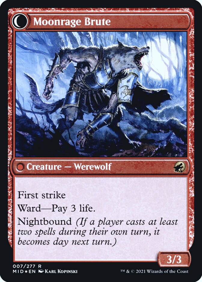 Magic the Gathering Card - Moonrage Brute - MTG Circle